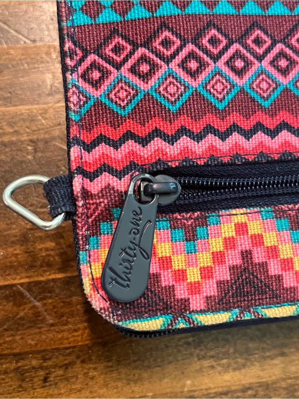 Colorful Aztec Print Zip Wallet - Picture 4 of 7